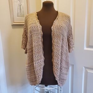 Beautiful Plus Size Crochet Sweater, Size 3X